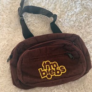Tim Biebs Brown Corduroy Waist Bag